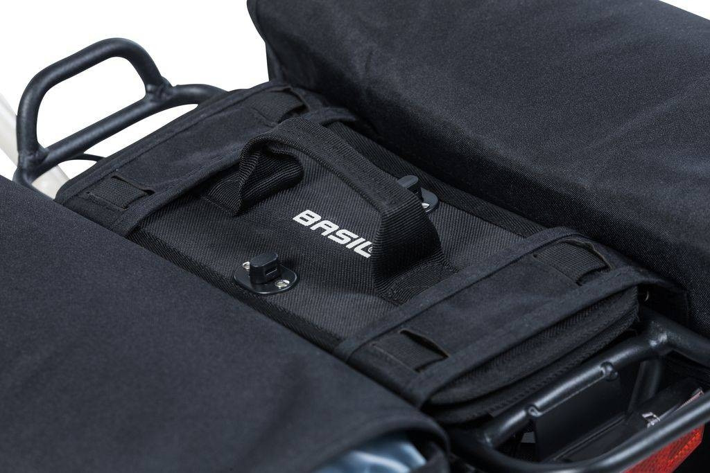 Basil DBS Detachable Bag System - Afneembare Bevestigingsplaten - Zwart