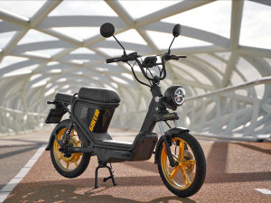 agm goccia elektrische brommer scooter zwart GEV1000 GEV1200