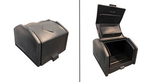 Scooter bezorgbox | pizzakoffer met bovenlader. 90 of 140 Liter. Verkrijgbaar in zwart of rood. Incl. montage plaat. 