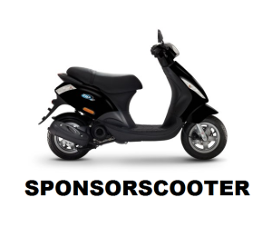 Sponsorscooter. Scooter met extra korting!