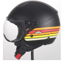 Helm Vito Jet Moda zwart retro